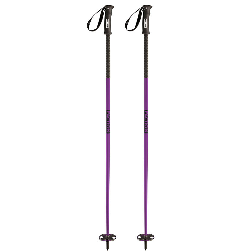 Faction Skis Dancer Poles Purple