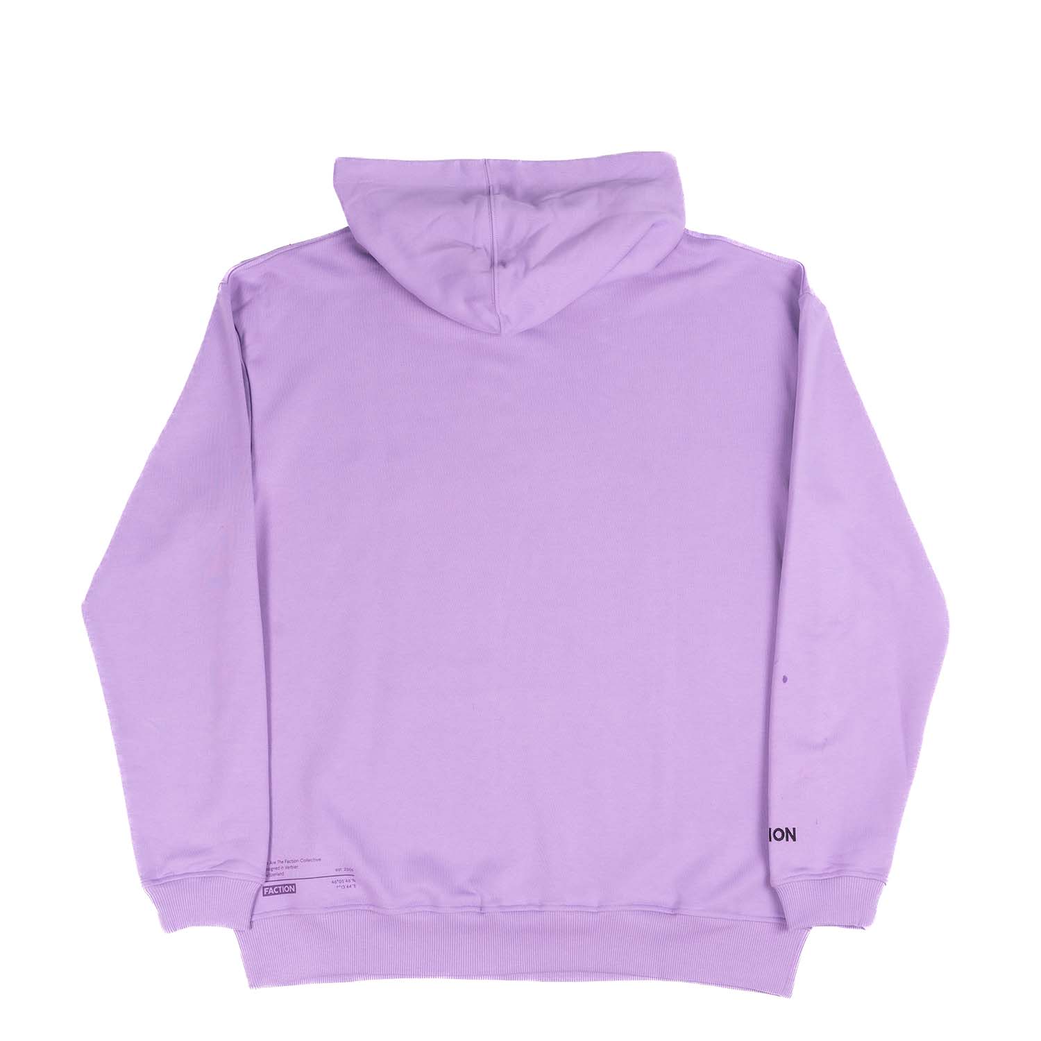 Faction Classic Hoodie Lilac Purple Flat Lay Front